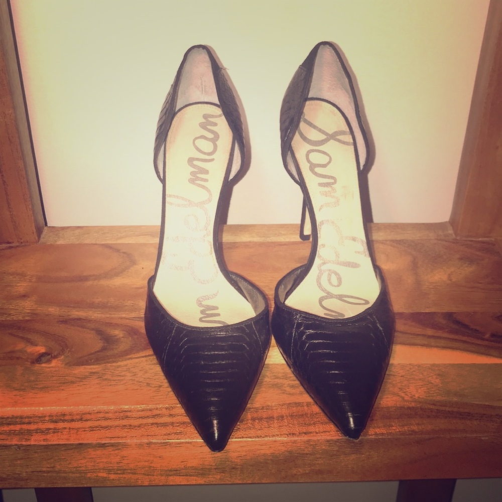 Black heels.